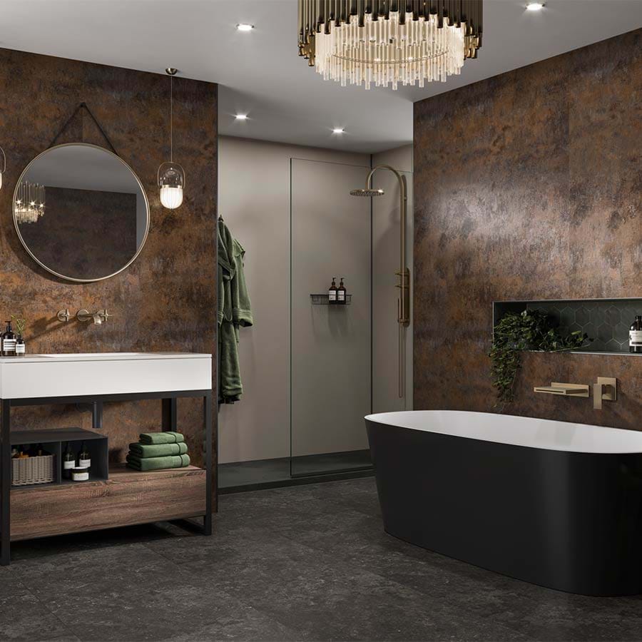 Corten Elements badkamer wandpaneel