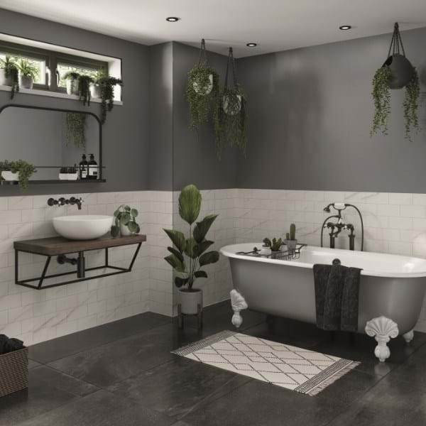 Monument Grey Badezimmer-Wandpaneele