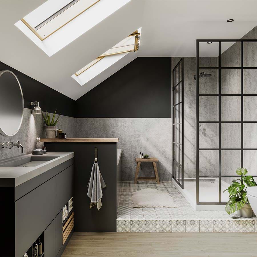 Concrete Elements Wandpanelen voor de douche