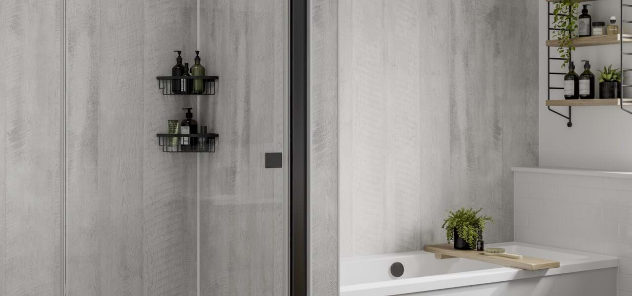 Concrete Formwood Shower and Bathroom Panel