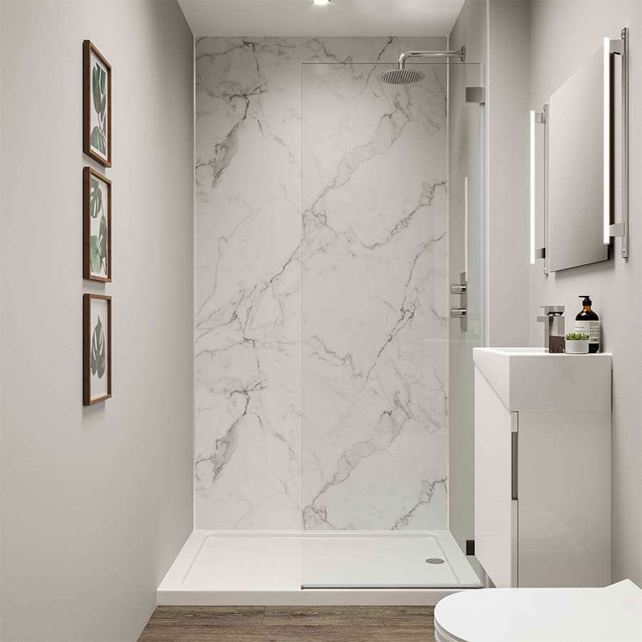 Calacatta Marble Dove Grey Wandpanelen voor de douche