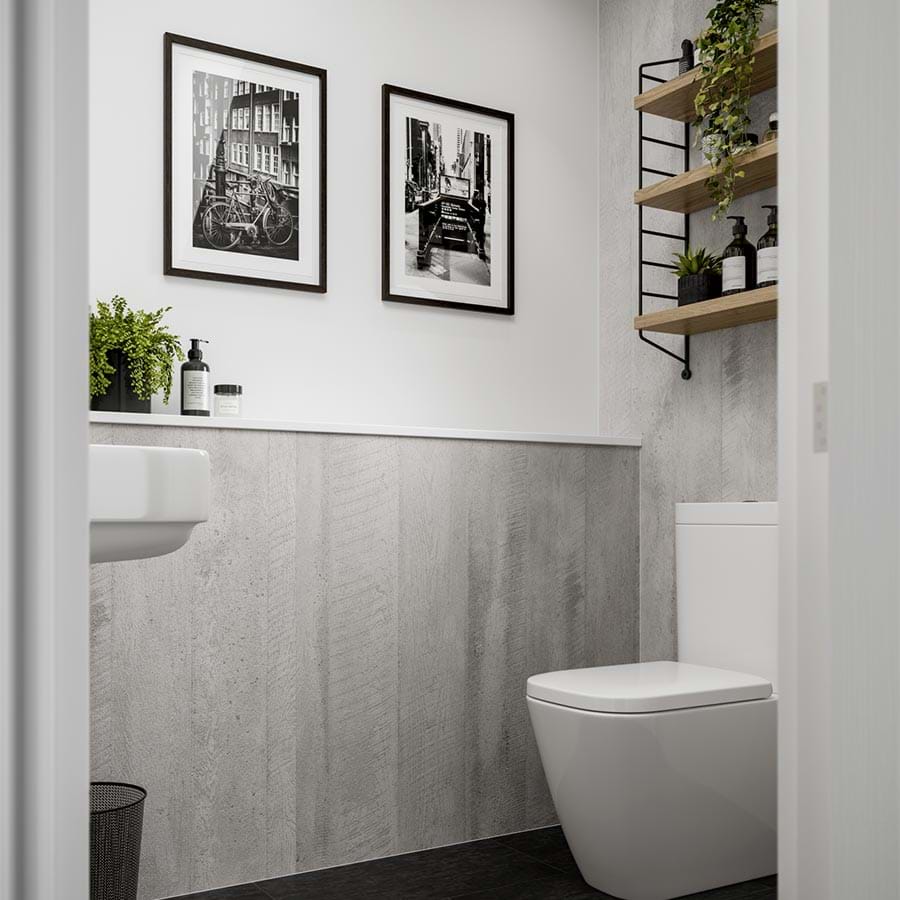 Concrete Formwood Wandpanelen voor de douche