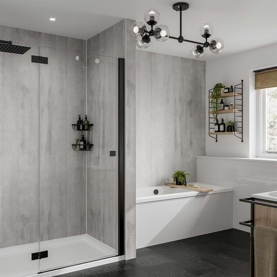 Concrete Formwood badkamer wandpaneel